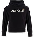 Moncler Hættetrøje - Sort m. Hvid