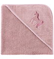 Nørgaard Madsens Baby towel - 75x75 cm - Pink w. Unicorn