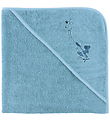 Nørgaard Madsens Baby towel - 75x75 cm - Blue w. Airplane