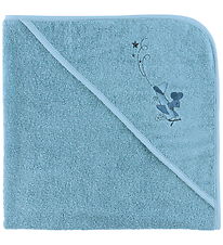 Nørgaard Madsens Baby towel - 75x75 cm - Blue w. Airplane