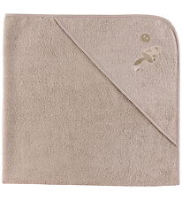 Nørgaard Madsens Baby towel - 100x100 cm - Sand w. Sponge