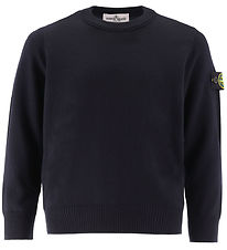 Stone Island Bluse - Uld - Navy