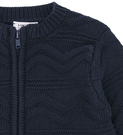 Hust and Claire Cardigan - Strik - Charli - Blues m. Mønster