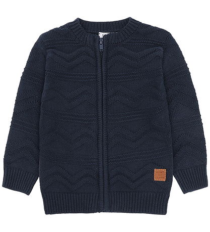 Hust and Claire Cardigan - Strik - Charli - Blues m. Mønster