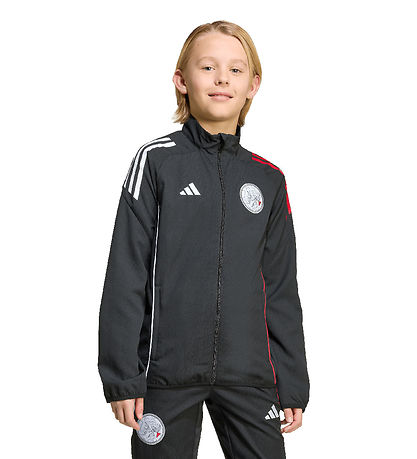 adidas Performance Træningsjakke - AJAX PRE JKTY - Sort/Hvid/Bol