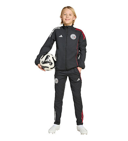 adidas Performance Træningsjakke - AJAX PRE JKTY - Sort/Hvid/Bol