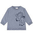 Hust and Claire Sweatshirt - Sofus Triceratops - Blue Flint