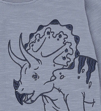 Hust and Claire Sweatshirt - Sofus Triceratops - Blue Flint