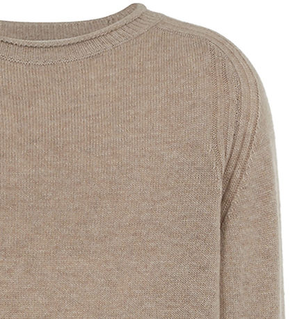Emporio Armani Bluse - Viskose/Uld - Beigemeleret m. Blå