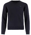 Emporio Armani Bluse - Strik - Uld/Bomuld - Blue Navy