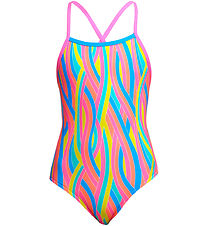 Funkita Badedragt - Strapped In One - UV50+ - Swirly Straws