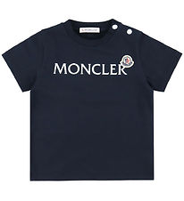 Moncler T-shirt - Navy m. Hvid