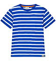 Mads Nørgaard T-shirt - Stripe Thorlino - Surf The Web/Hvid
