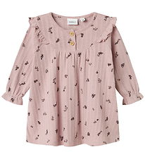 Name It Kjole - NbfLower - Burnished Lilac m. Blomster