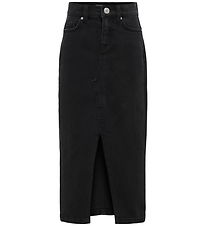 Kids Only Nederdel - Denim - Midi - KogSiri - Washed Black