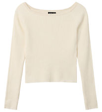 LMTD Bluse - Strik - Rib - NlfLarin - Antique White