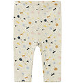 Name It Leggings - NbfKoral - Peyote Melange m. Hulmønster