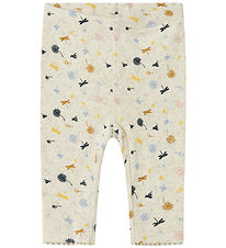 Name It Leggings - NbfKoral - Peyote Melange m. Hulmønster