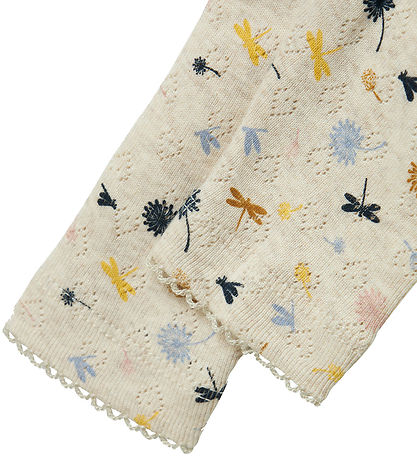 Name It Leggings - NbfKoral - Peyote Melange m. Hulmønster