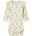 Lil Atelier Body l/æ - Rib - Noos - NbfLavo - Turtledove m. Blom