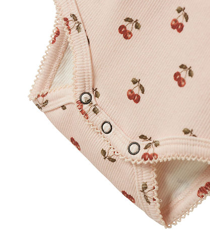 Lil Atelier Body l/æ - Rib - Noos - NbfLavo - Silver Peony m. Ki