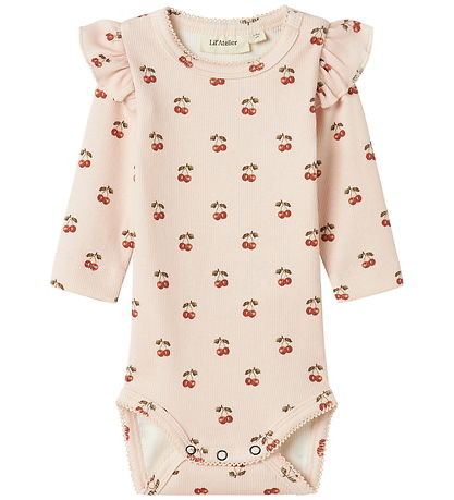 Lil Atelier Body l/æ - Rib - Noos - NbfLavo - Silver Peony m. Ki