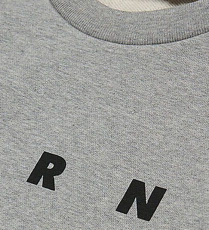 Marni Sweatshirt - Cool Grey Melange m. Sort