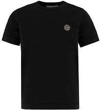 Stone Island T-shirt - Sort m. Logo