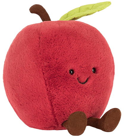 Jellycat Bamse - 16x14 cm - Amuseables Apple - Rød