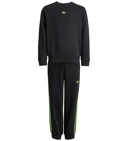 adidas Originals Sweatsæt  - Crew - Sort/Siggnr