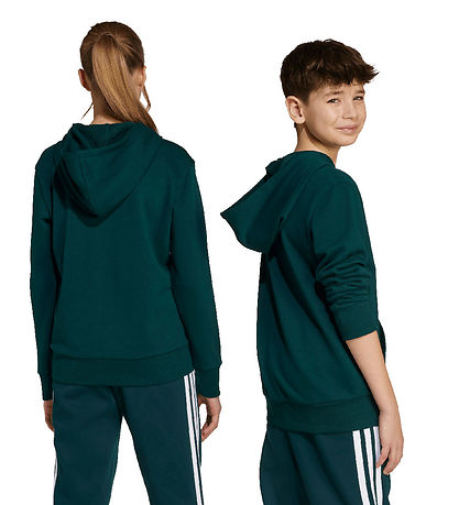 adidas Performance Hættetrøje - J BL FT HD - Aurivy/Hvid