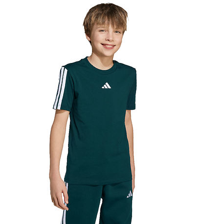 adidas Performance T-shirt - J 3S - Aurivy/Hvid