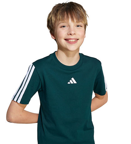 adidas Performance T-shirt - J 3S - Aurivy/Hvid