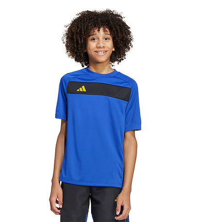 adidas Performance T-shirt - Tiro ES - Selubl/Sort/Creyel