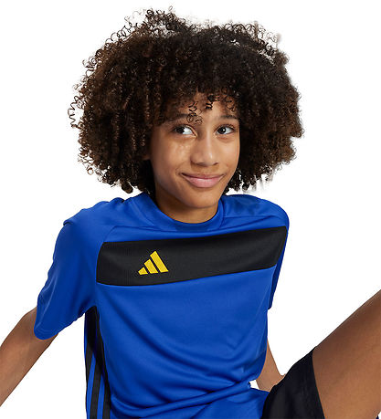 adidas Performance T-shirt - Tiro ES - Selubl/Sort/Creyel