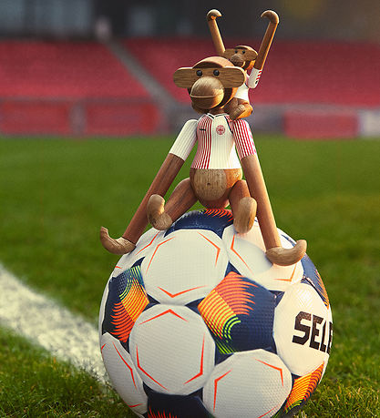 Kay Bojesen Træfigur - Abe -  DBU 86 Away - Mini - Teak/Limba