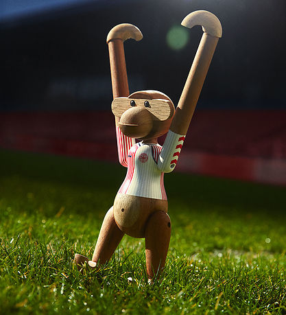 Kay Bojesen Træfigur - Abe - DBU 86 Away - Lille - Teak/Limba