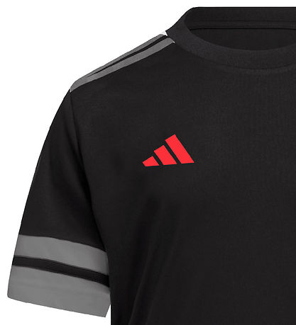 adidas Performance T-shirt - Squa25 - Sort/Tefrfo/Purrub