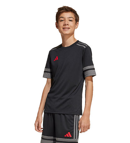 adidas Performance T-shirt - Squa25 - Sort/Tefrfo/Purrub