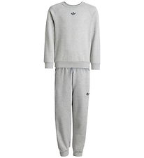 adidas Originals Sweatsæt - Crew - Mgreyh/Sort