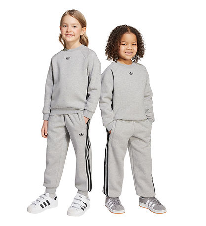 adidas Originals Sweatsæt - Crew - Mgreyh/Sort