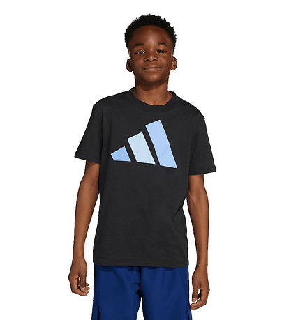 adidas Performance T-shirt - J BL - Sort/Blufus/Globlu