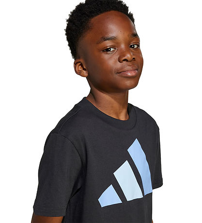 adidas Performance T-shirt - J BL - Sort/Blufus/Globlu