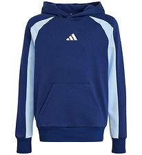 adidas Performance Hættetrøje - J CB FL HD - Dkblue/Globlu/Hvid