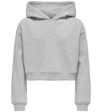 Kids Only Hættetrøje - KogSweat - Light Grey Melange