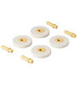 MODU 4 x Foam Wheels - 4-pak - Ø18 cm - Sand Grey/Honey Yellow