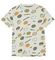 Minymo T-Shirt - Tender Greens m. Print