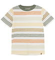 Minymo T-Shirt - Sea Spray m. Striber
