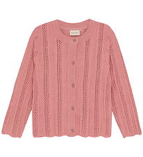 Minymo Cardigan - Strik - Rosette m. Hulmønster