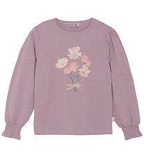 Minymo Bluse - Elderberry m. Print